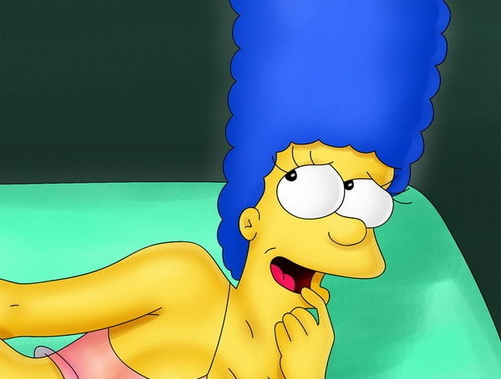 Sinful Marge in sexy comix for fan  